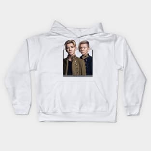 Marcus and Martinus drawing Kids Hoodie